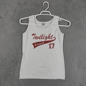 Twilight Tank Top White Girls Medium Cafepress Team Edward Sleeveless Shirt